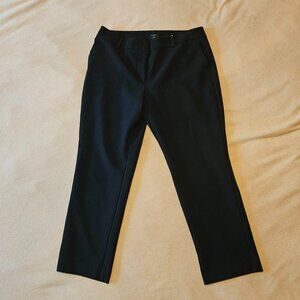 Ann Taylor Factory Size 12 Black Straight Leg Dress Pant